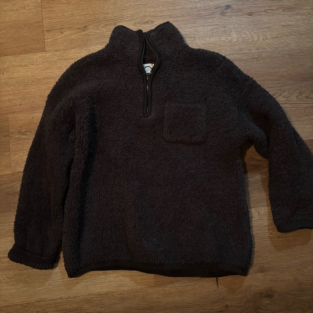 Aerie Sherpa Oversized Quarterzip Pullover